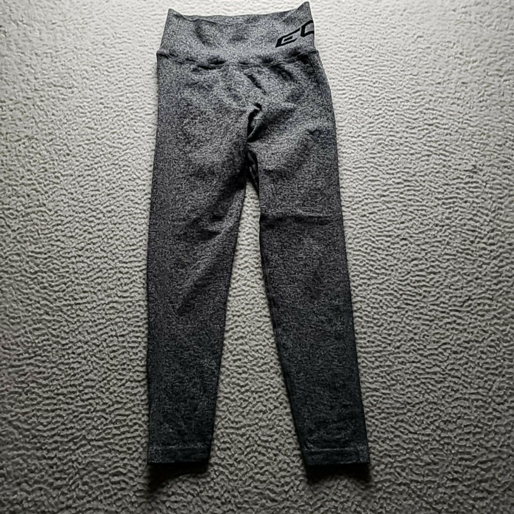 Leggings Echt Womens Small Gray Flecked High Rise Ankle Scrunch Butt Stretch